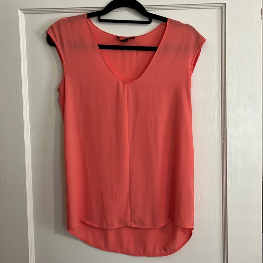 J. Crew 00 coral sleeveless blouse